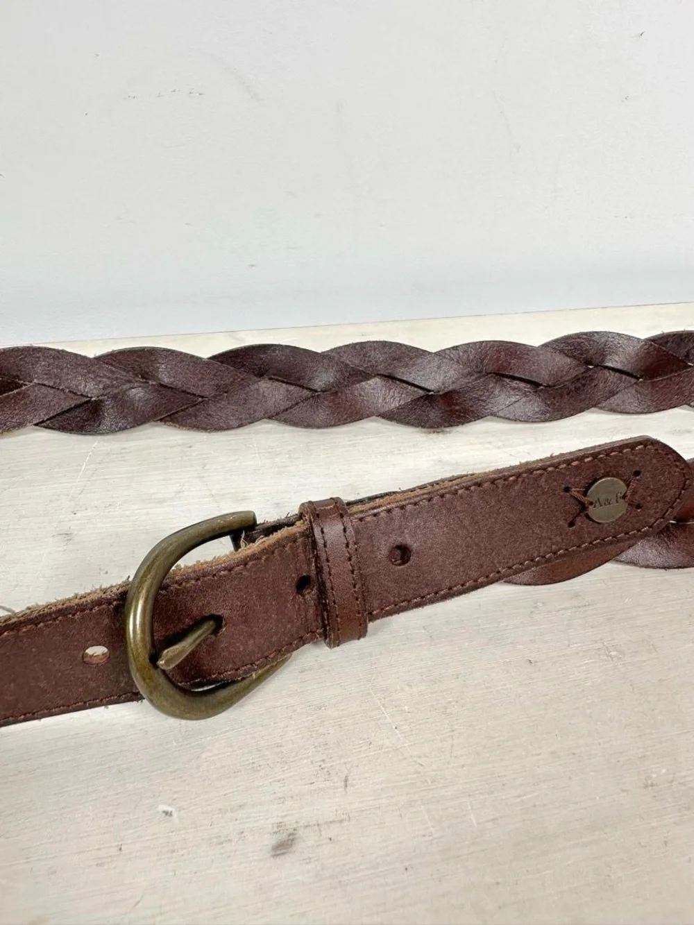 Vintage Abercrombie & Fitch Leather Belt